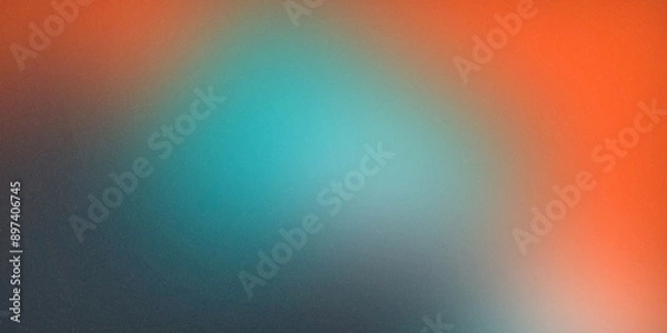 Fototapeta Abstract Background with Teal and Orange Gradient