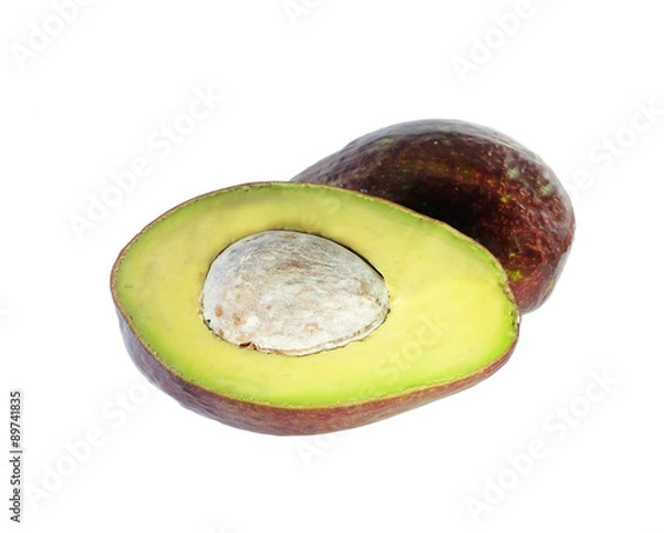 Fototapeta Avocado isolated on white background