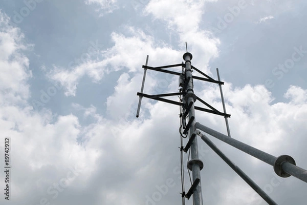 Obraz Telephone mono pole, Transmitter for mobile connection