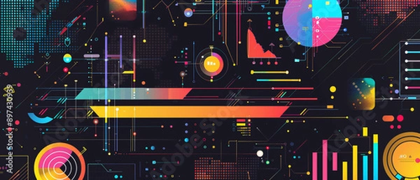 Fototapeta CRM for customer data visualization