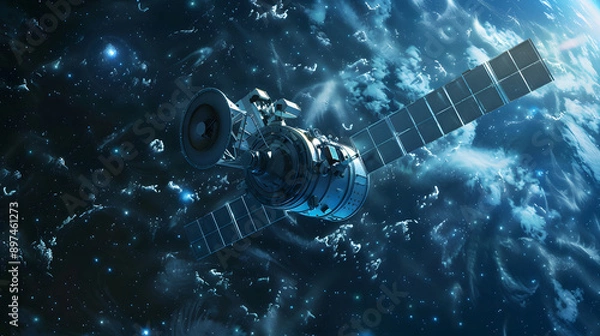 Obraz Satellite travel space exploration