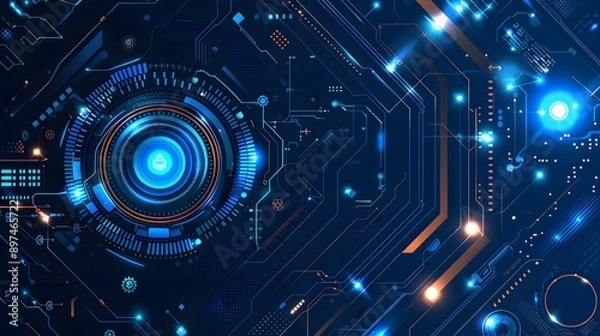 Fototapeta technology digital background