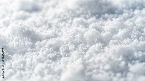 Obraz A snow covered ground with a white snow covering the ground