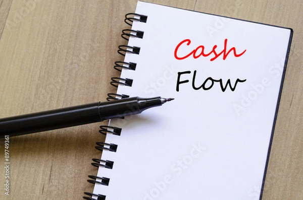 Obraz Cash flow text concept