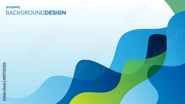 Obraz Abstract combine soft blue dynamic background