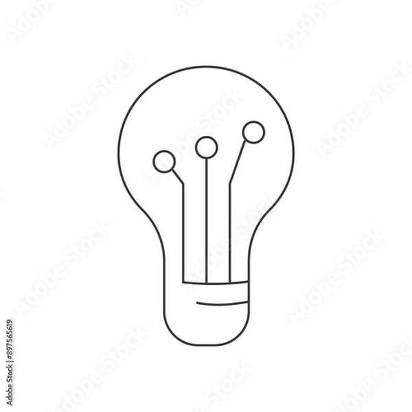 Fototapeta Robot and electronic icon set collection