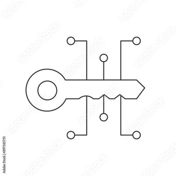 Fototapeta Robot and electronic icon set collection