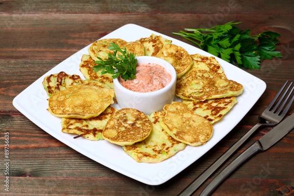 Obraz zucchini pancakes