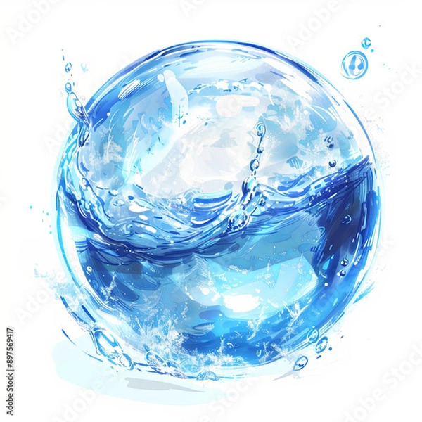 Obraz water ball