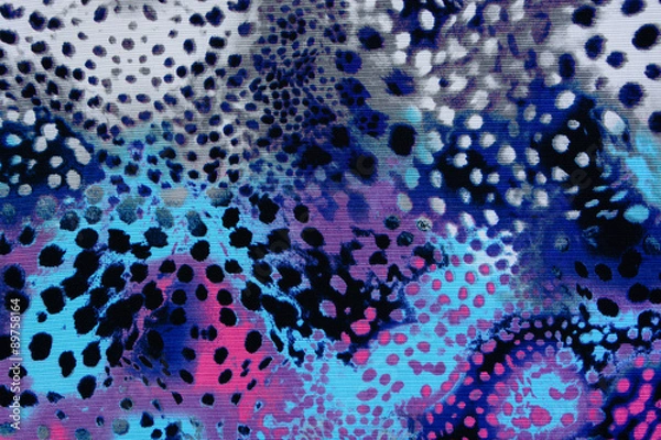 Fototapeta texture of print fabric stripes leopard for background