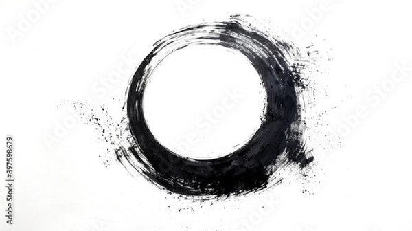 Fototapeta 筆で描いた円