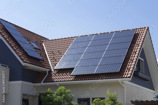 Obraz Przykład budowy panelu słonecznego