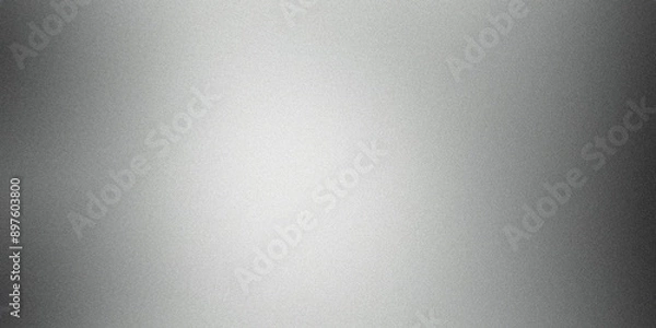 Fototapeta Shiny silver metallic gradient background with a textured surface, perfect for design projects