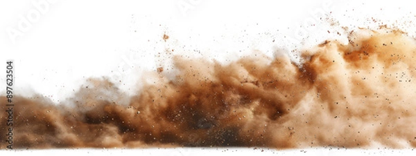 Obraz Sand dust cloud , sandstorm , splash