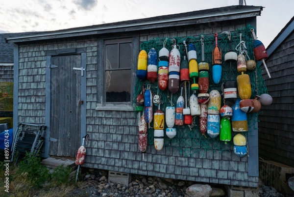 Obraz Lobster trap floats