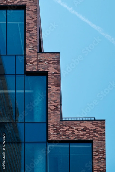 Obraz stair structure building with windows