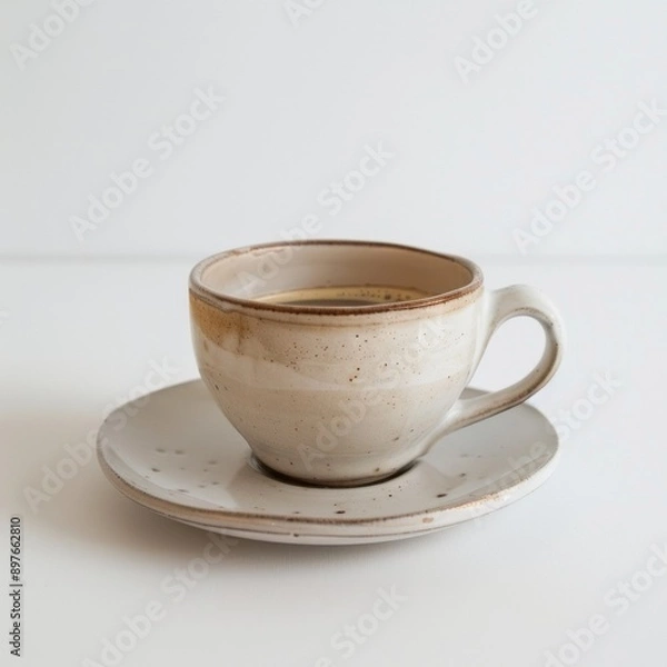 Obraz A coffe cup on a white background