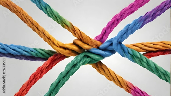 Obraz knot on a rope