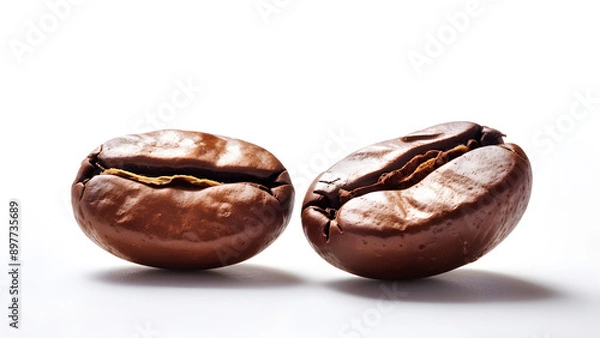 Obraz coffee beans isolated on white
