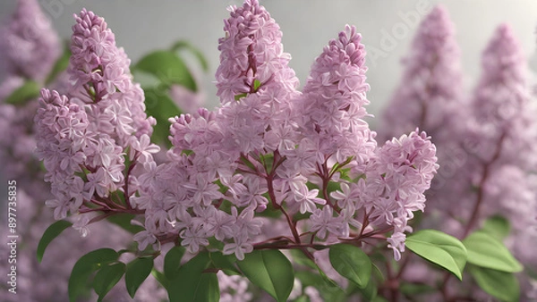 Obraz lilac flowers on a branch