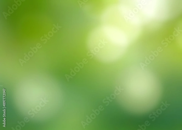 Obraz Abstract green bokeh background in defocus