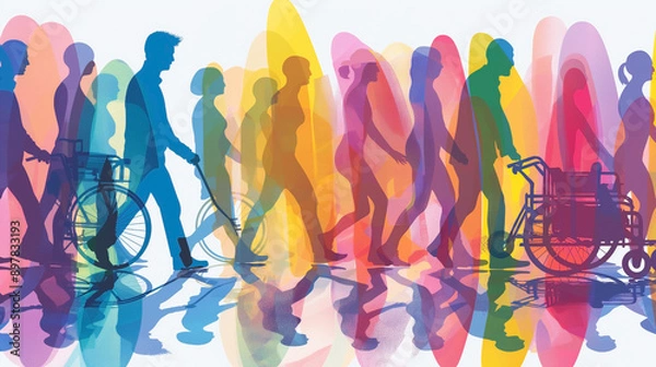 Fototapeta International Day of Persons with Disabilities (IDPD) is celebrated every year on 3 December. to raise awareness of the situation of disabled persons in all aspects of life