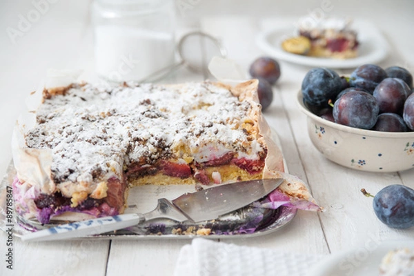 Obraz Sweet plum cake