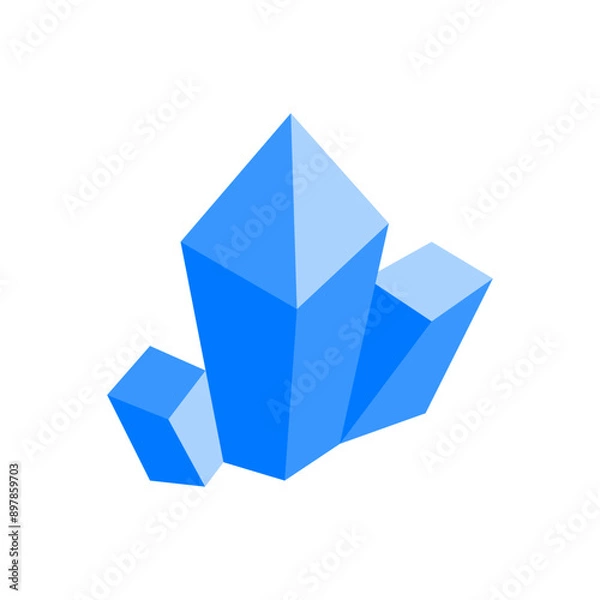 Fototapeta Crystal Blue Flat