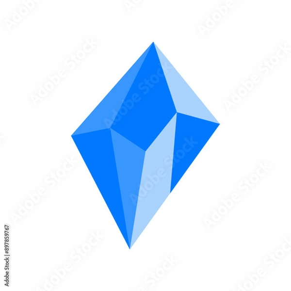 Fototapeta Crystal Blue Flat