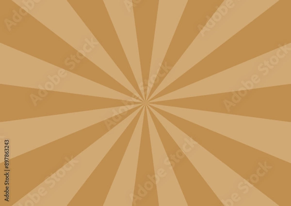 Fototapeta 集中線　茶色　シンプル　ベクター　背景