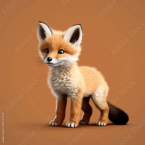 Obraz red fox vulpes