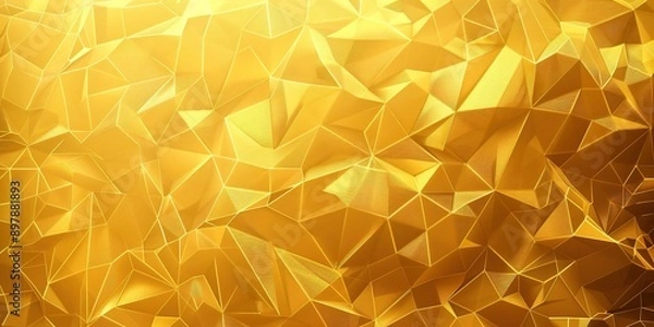 Fototapeta Abstract Background with Golden Lines and Triangles. Light Gradient in the Style of Gold with Golden Texture. High-Resolution and High-Detail Vector Illustration.
