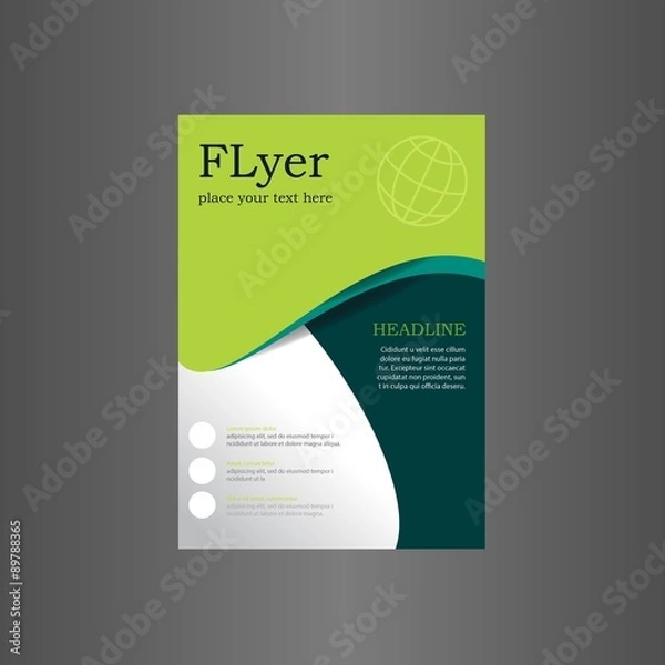 Obraz Vector Template flyer for business.