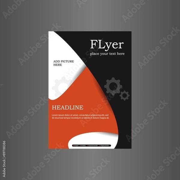 Obraz Brochure vector template. Business flyer.