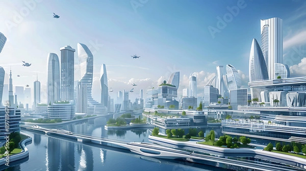 Fototapeta future city