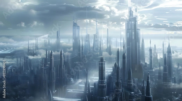 Fototapeta future city