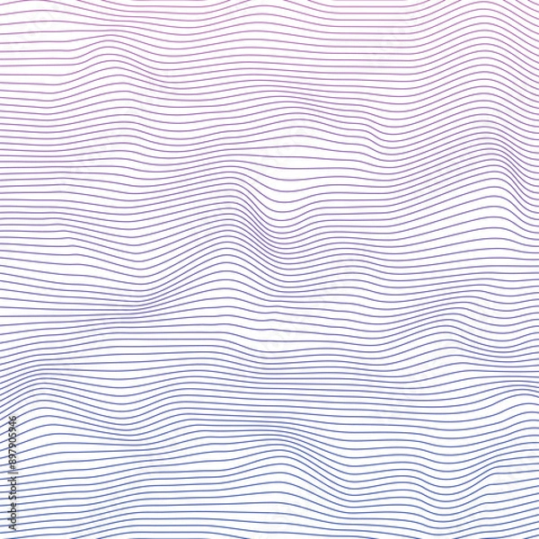 Fototapeta abstract wavy background in pink