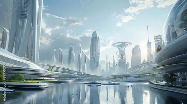 Obraz futuristic city