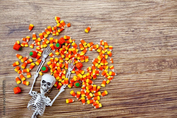 Fototapeta Halloween Candy Background