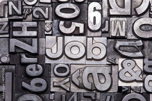 Obraz Bleisatz Buchstaben