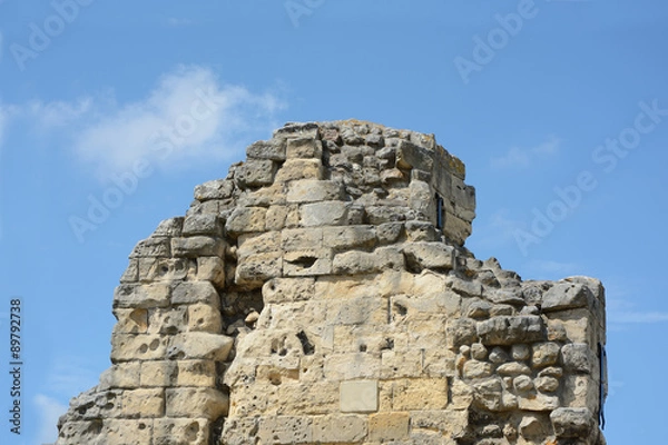 Fototapeta Reste einer Burgmauer