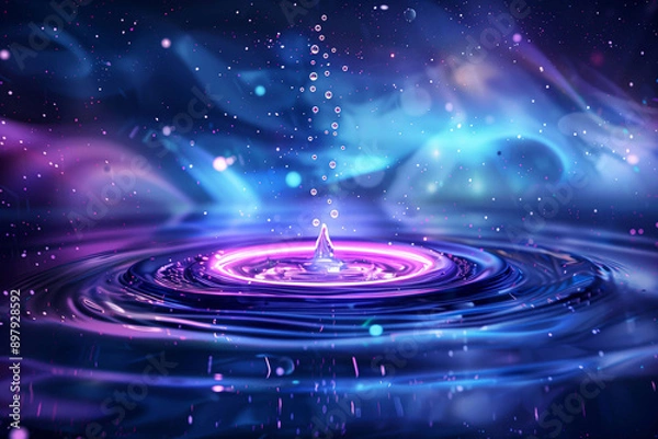 Obraz Abstract background, sparkling water splash