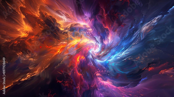 Obraz Abstract background, multicolored mix