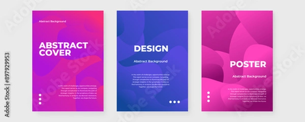 Fototapeta Gradient abstract poster template