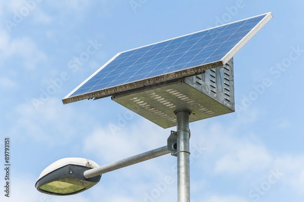 Obraz Street lamp with solar panel