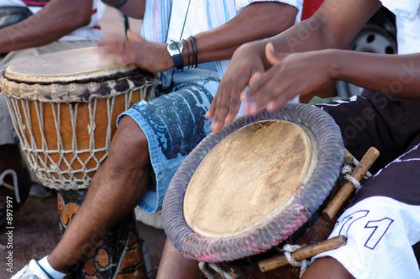 Obraz percussion africaine  -  musique traditionnelle