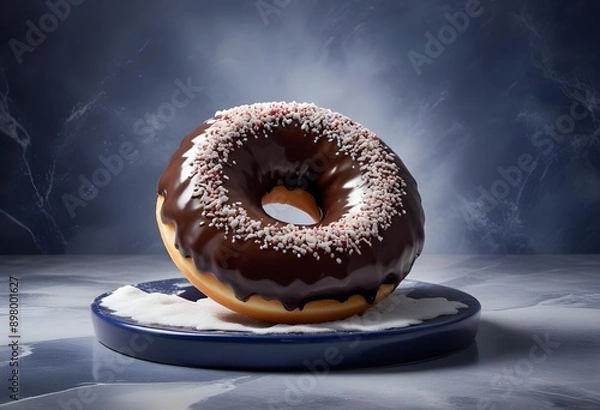 Fototapeta Single donuts presentation

