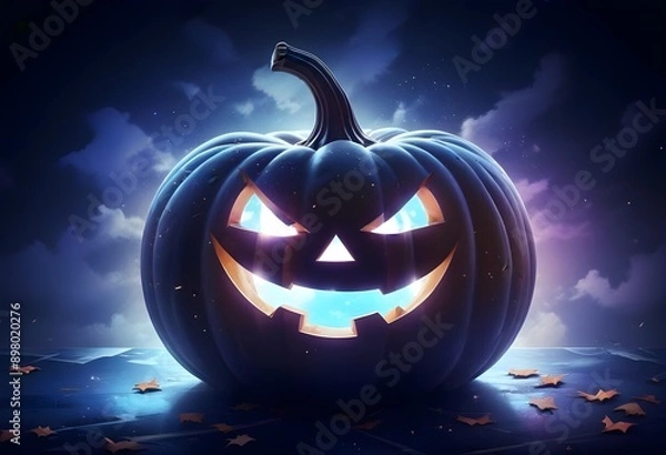 Obraz Halloween symbol smiling pumpkin