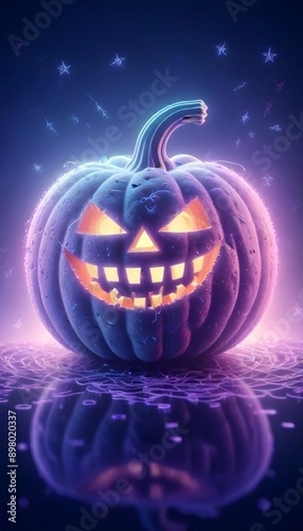 Obraz Halloween symbol smiling pumpkin