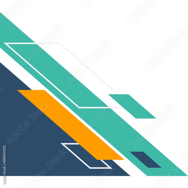 Fototapeta Geometric Corner Shape